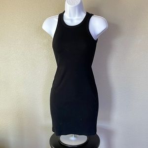 WHITE FOX BOUTIQUE S Ribbed Black Dress